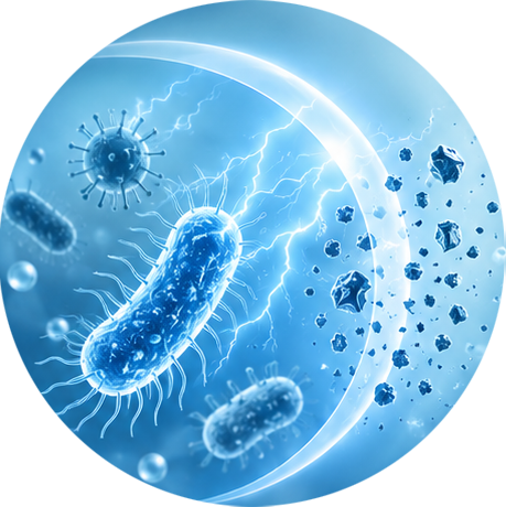 > 99.99% Microbial inactivation > 99.99% Microbial inactivation