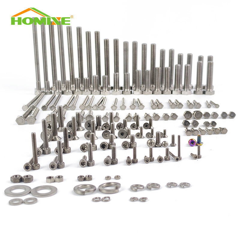 Custom Wholesale Hardware Tools Titanium Nut Bolt Screw Metal Parts Cnc Machine Parts