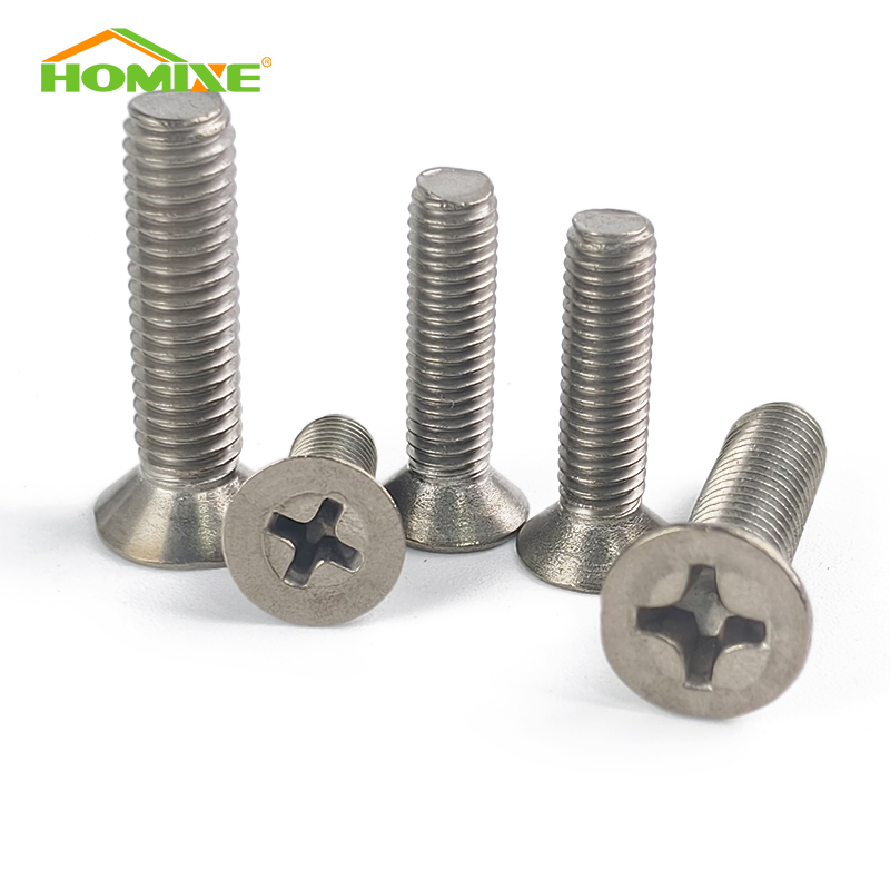 Factory Customized Titanium Countersunk Head Phillips Screws