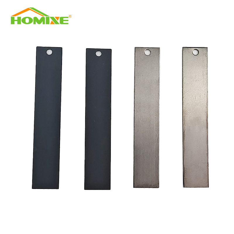 Ru-Ir coated blade titanium electrode anode. 6