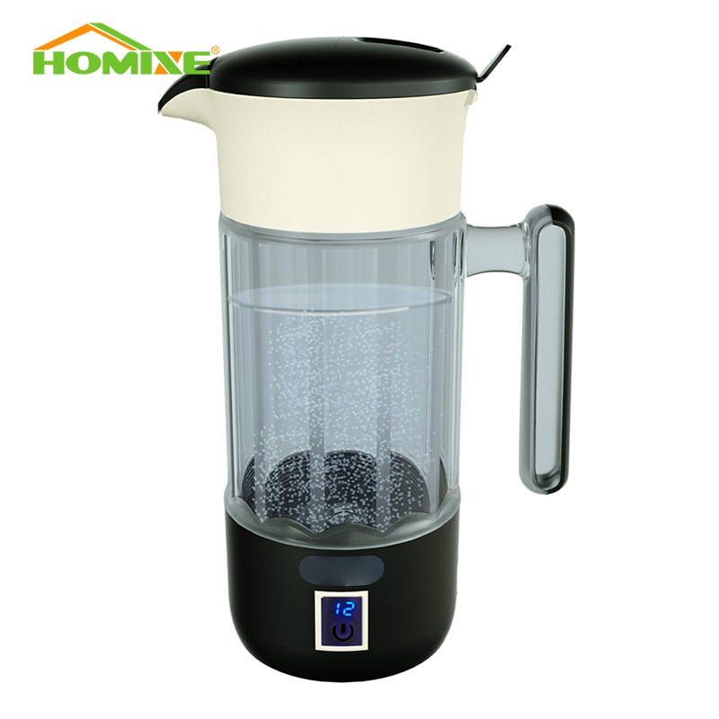 Hydrogen Water Bottle Hydrogen Water Generator Ionizer Hydrogen Rich Water Maker Machine Hydrogen Water Pitcher with SPE PEM 1500ml 3