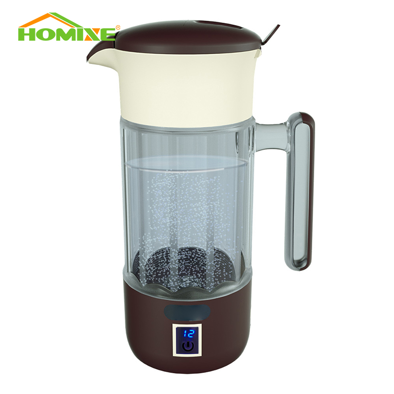 Hydrogen Water Bottle Hydrogen Water Generator Ionizer Hydrogen Rich Water Maker Machine Hydrogen Water Pitcher with SPE PEM 1500ml 2