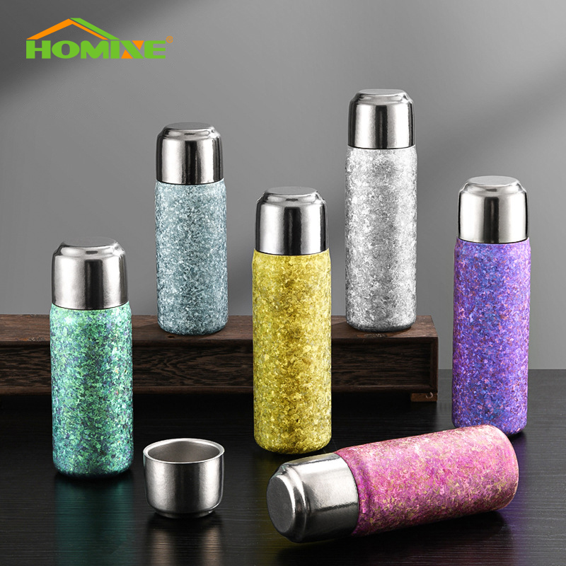 Modern Design Titanium Double-Walled Vacuum Insulated Sports Water Bottle for Coffee Tea Wine Whisky Great Business Gift 4